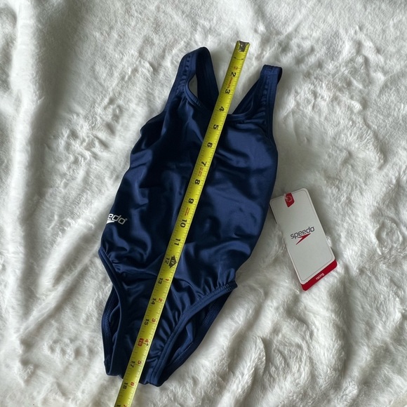 NWT Speedo Learn to Swim Navy One Piece Swimsuit Size 4/20 - Picture 8 of 11